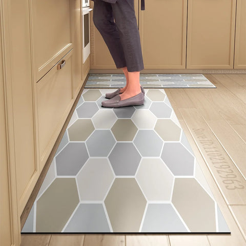 Navak Carpet Kitchen Mat Absorbent Printed Kitchen Rugs Non-slip Area Mat Hallway Long Carpets for Living Room Bedroom Entrance Doormat Bath