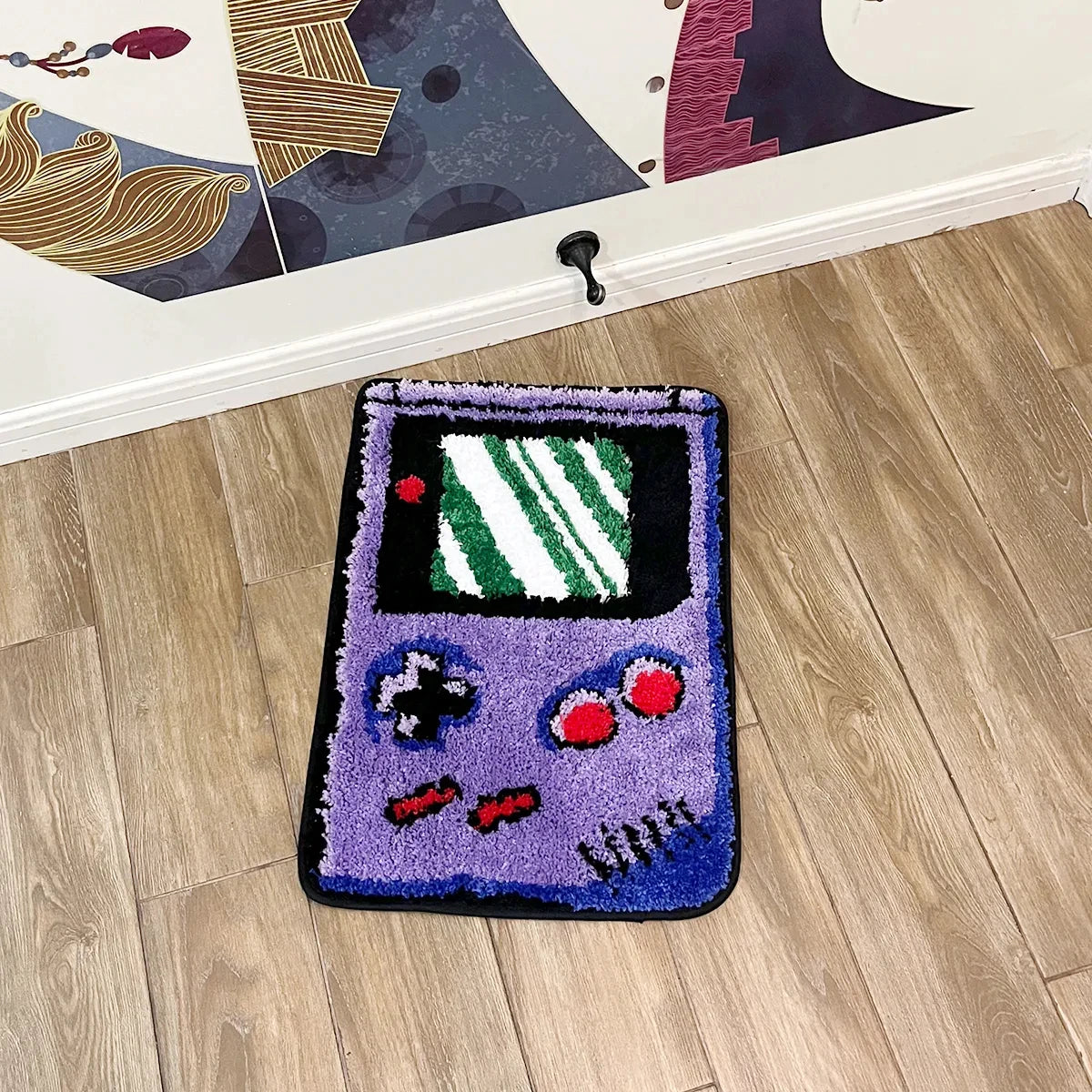 Navak Carpet LAKEA Hand-held Game Device Tufted Rug GameRoom Funny Childhood Memories Flocking Carpet Floor Anti Slip Doormat Aesthetic
