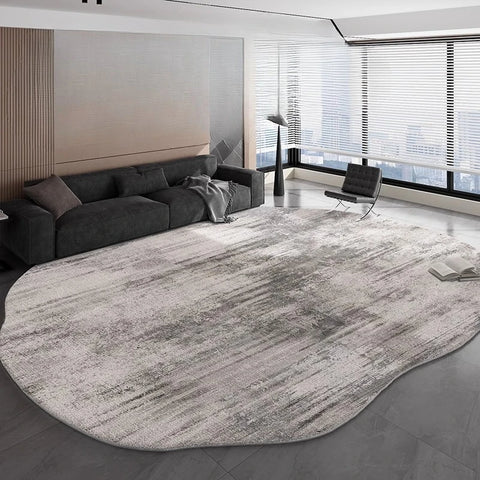 Navak Carpet Irregular Shapes Carpets for Living Room Fluffy Soft Lounge Floor Mat HomeThick Plush Rug Large Area Bedroom Decor Grey Carpet