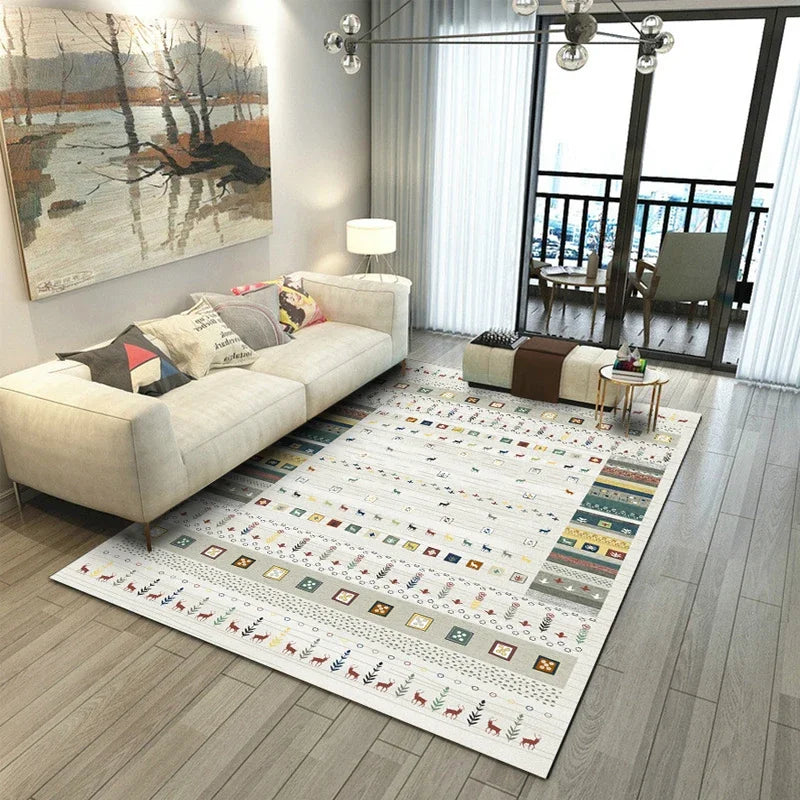 Navak Carpet Bohemian Persian-Inspired Area Rug for Living Room Bedroom Ethnic Tribal Design Soft Non-Slip Floor Mat