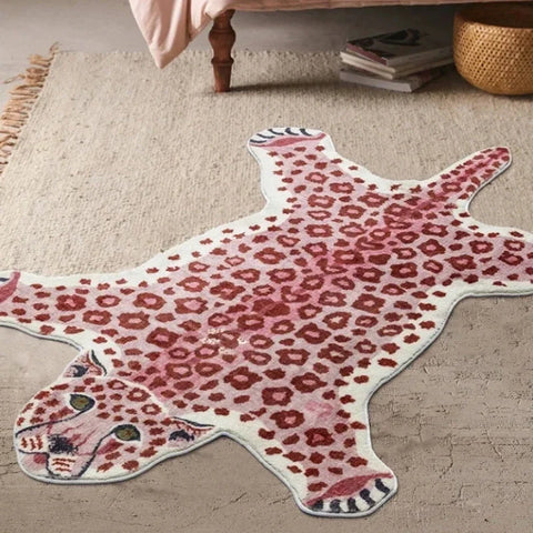 Navak Carpet Exclusive Picks Cartoon Leopard Carpet For Cooling And Warmth, Home Decoration, Bedroom Plush Floor Mat, Living Room Rest Area Floor Mat