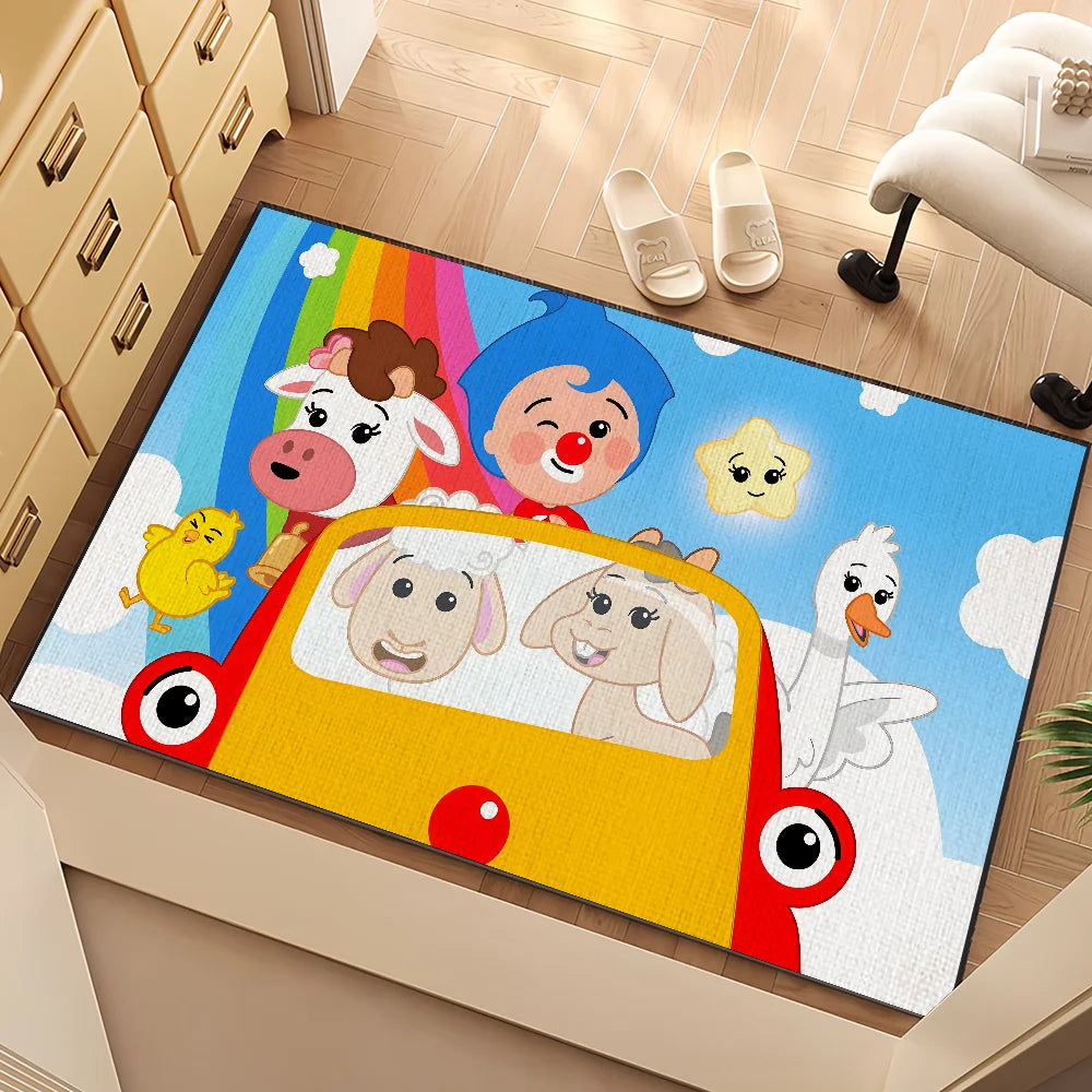 Navak Carpet Cartoon P-Plim P-Plim small carpet Bedside Kitchen Bath Living Home House Bedroom Floor Mat Doormat Large Carpet Rug Decoration