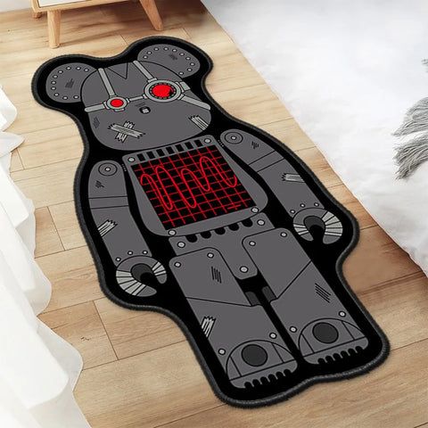 Navak Carpet Irregular Cartoon Bearbricks Rug Multicolor Violence Bear Carpet For Bedroom Bedside Non-Slip Fashion Home Floor Mat Rugs