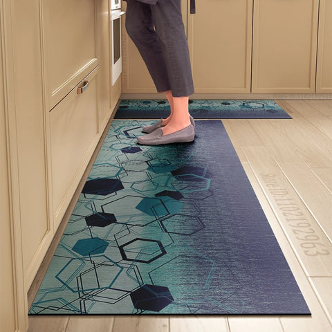 Navak Carpet Kitchen Mat Absorbent Printed Kitchen Rugs Non-slip Area Mat Hallway Long Carpets for Living Room Bedroom Entrance Doormat Bath