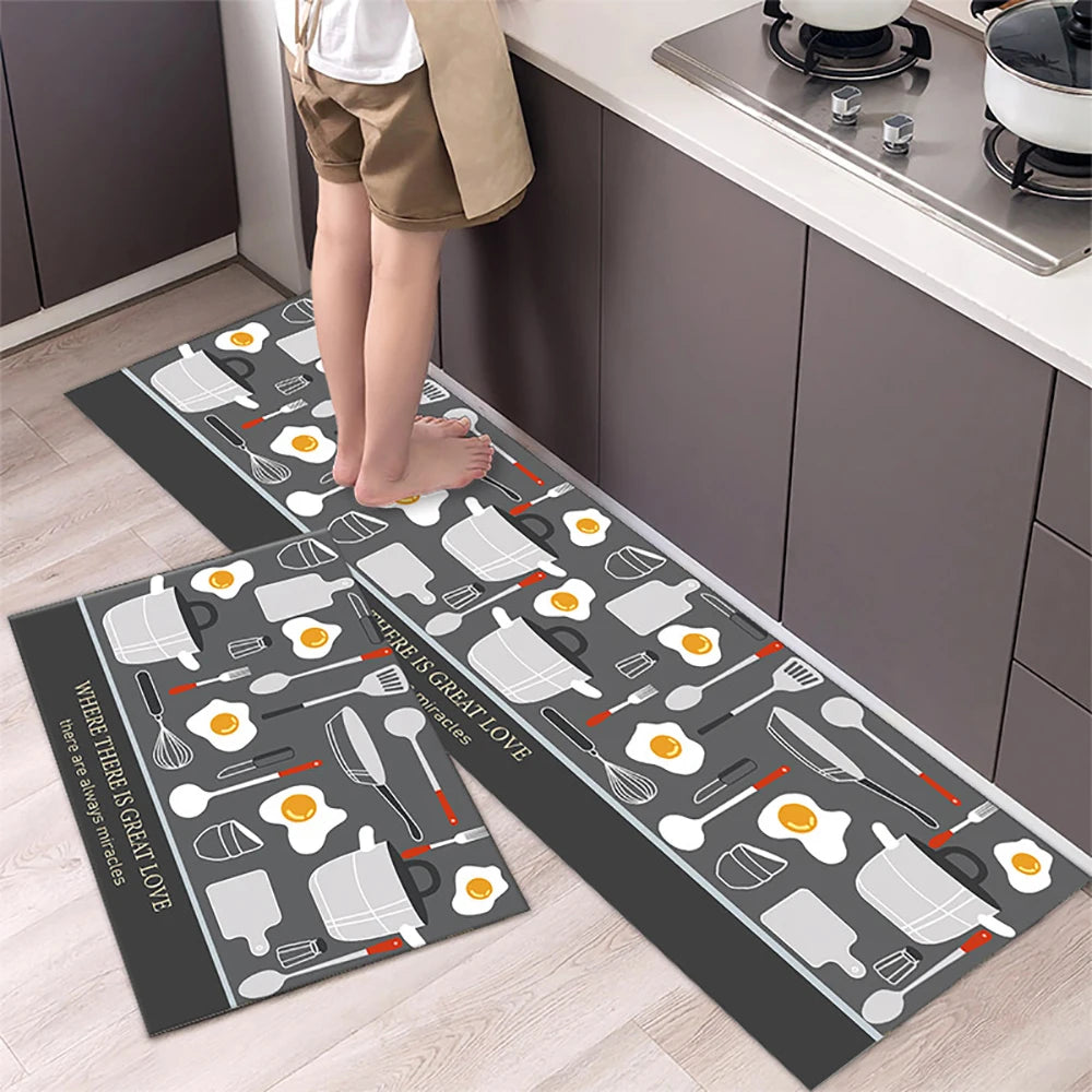 Navak Carpet Non-slip Kitchen Mat Long Rugs Crystal Velvet Carpet for Living Room Absorbent Foot Mats Bedroom Doormat Alfombra Small Rugs