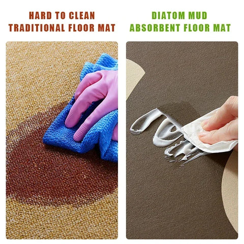 Navak Carpet Kitchen Carpet Absorbent Floor Mat Diatom Mud Oil Absorption Non-slip Foot Mats Long Rug Black Plaid Home Decoration Rugs 주방 깔개