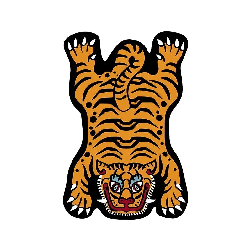 Navak Carpet Exclusive Picks Creative Cartoon Tiger Rug Cute Animal Living Room Children's Bedroom Bed Blanket Home Decor Kitchen Balcony Floor Mat
