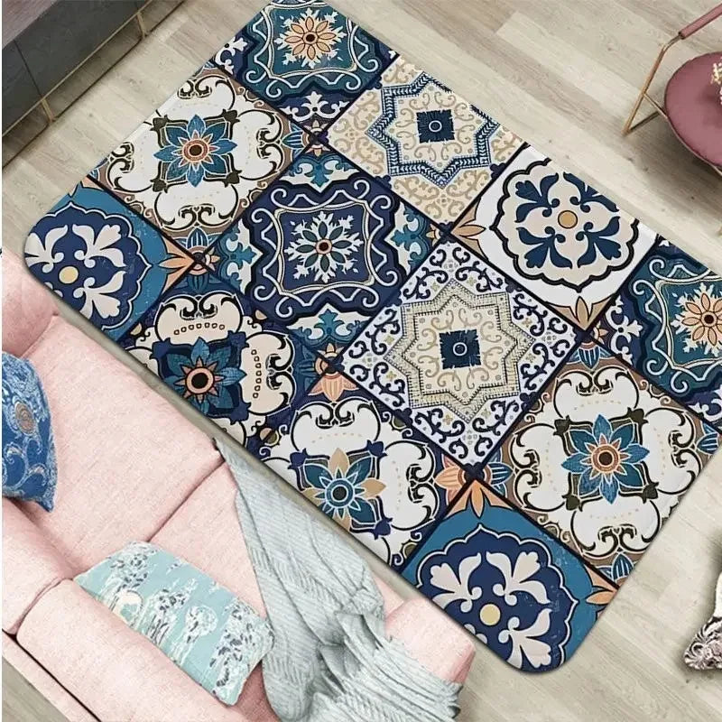 Navak Carpet Moroccan ethnic home decoration floor carpet children's room bedroom door mat living room bathroom absorbent floor mat