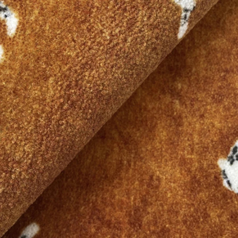 Navak Carpet Light Luxury Bedroom Decor Round Carpet Thickend Plush Bedside Floor Mat Fluffy Soft Rug Leopard Pattern Carpets for Living Room