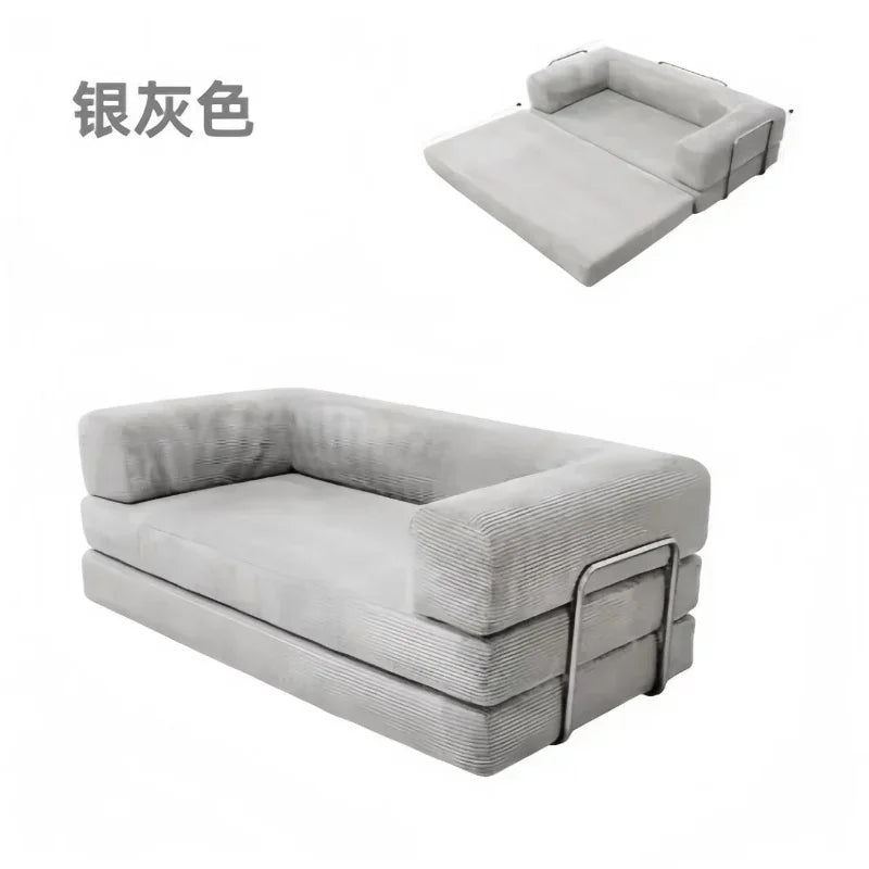 Navak Carpet Italian Minimalist Retro High-end Corduroy Living Room Sofa, Compressed Sofa,Sofa Bed, Foldable, Washable, Customizable