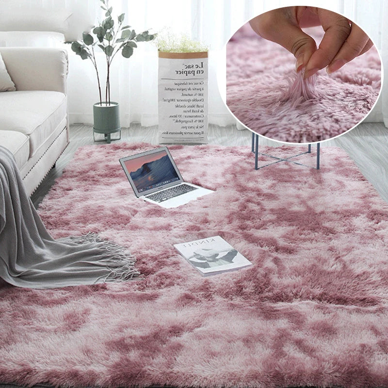 Navak Carpet Hairy Rainbow Rugs for Children Bedroom Soft Furry Carpets Living Room Kids Baby Room Nursery Playroom Cute Room Decor Area Rug