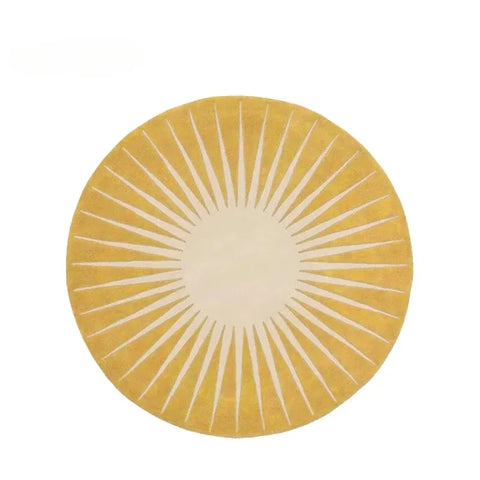 Navak Carpet Modern Style Living Room Home Floor Mat Non-Slip Bedroom Decoration Round Carpet Washable Leisure Rug