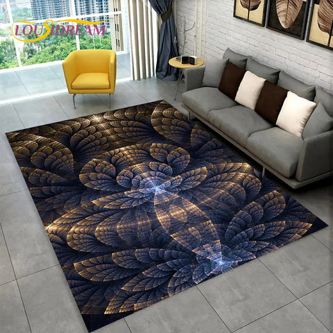 Navak Carpet Bohemia Mandala Geometric Area Rug,Carpet Rug for Home Living Room Bedroom Sofa Doormat Kitchen Decor,Kid Non-slip Floor Mats