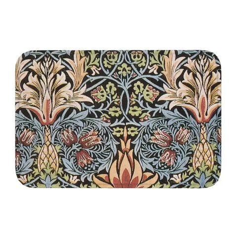 Navak Carpet Custom William Morris Compton Floral Art Nouveau Pattern Doormat Bath Door Floor Mat Textile Pattern Toilet Rug Carpet Footpad
