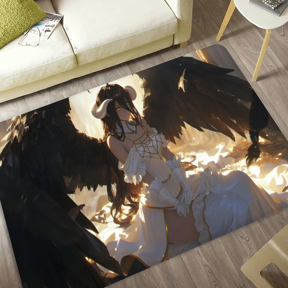 Navak Carpet Gamer Albedo Anime Sexy Girls Floor Mat Nordic Style Home Doormat Bathroom-Toilet Mats Bedroom Hotel Decor Mat