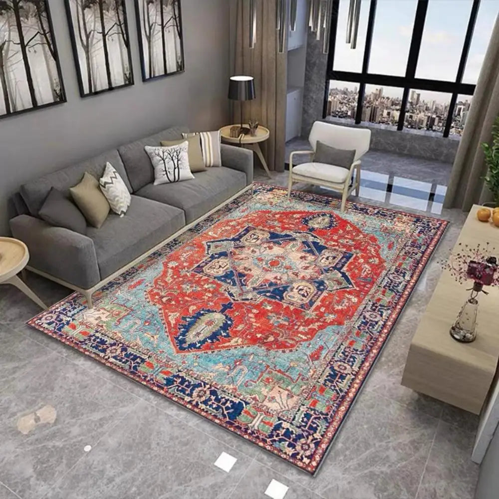 Navak Carpet Exclusive Picks Nordic Large Carpet Living Room Retro Style Bedroom Floor Mat Moroccan Home Decor Sofa Tea Table Large Area Carpet