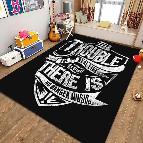 Navak Carpet Barber Shop sign Pattern Carpet,Living Room and Bedroom Household Items,Children's Room Sofa Mats, Doormat Floor  Anti-slip Rug
