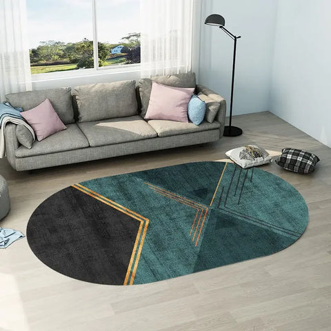 Navak Carpet Creative Oval Carpet Living Room Decoration Carpets High Quality Rugs for Bedroom Home Decor Mat Lounge Rug Non-slip Porch Mats