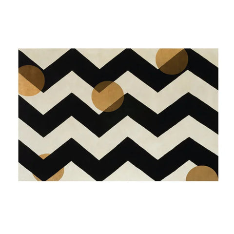 Navak Carpet French Retro Bedroom Decor Stripe Carpet Minimalist Carpets for Living Room Home Art