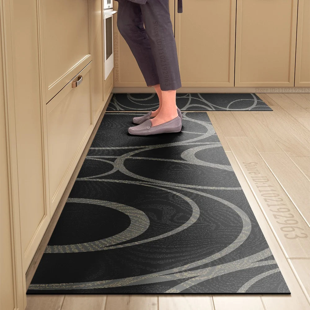 Navak Carpet Kitchen Mat Absorbent Printed Kitchen Rugs Non-slip Area Mat Hallway Long Carpets for Living Room Bedroom Entrance Doormat Bath