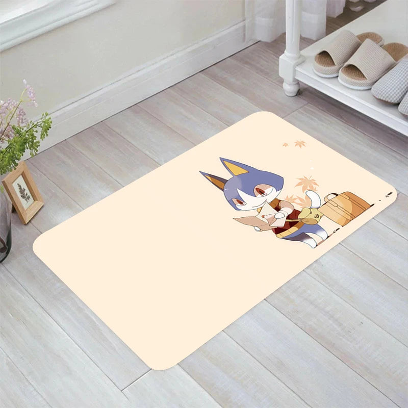 Navak Carpet Animal C-Crossing Game Floor Mat Home Carpet Entrance of House Room Rugs Carpets Balcony Kitchen Rug Foot Doormat Door Mats Bath