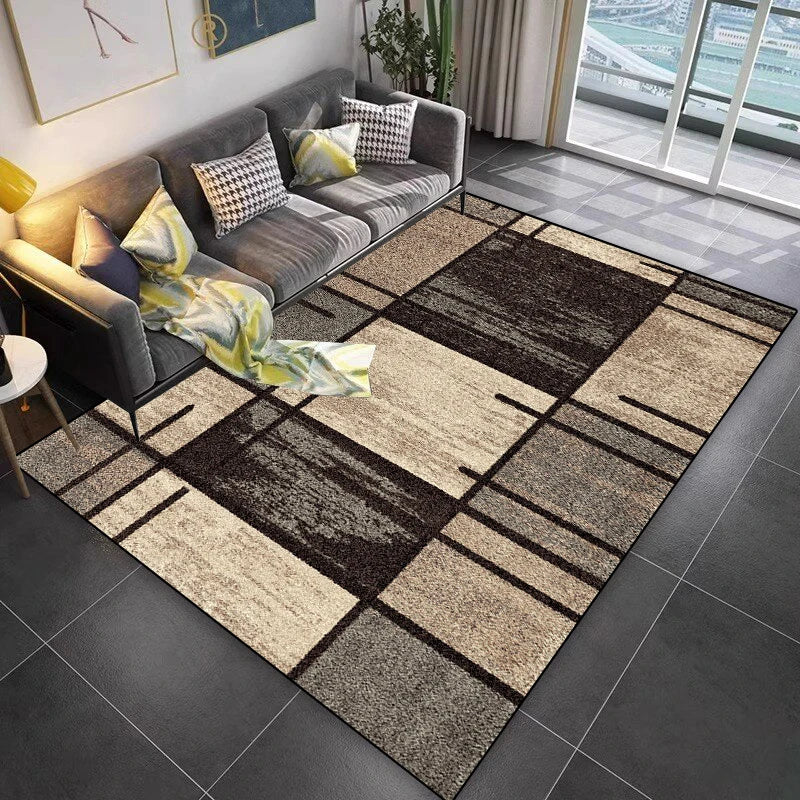 Navak Carpet Lattice Design Carpet Living Room Geometric Pattern Decoration Sofa Non-slip Rugs 200x300 Lounge Short Velvet Coffee Tables Mats