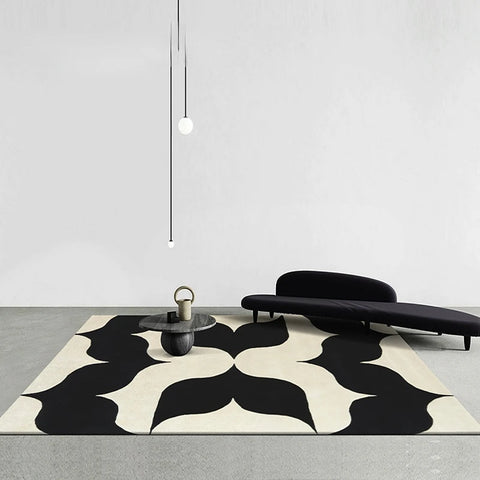 Navak Carpet French Retro Bedroom Decor Stripe Carpet Minimalist Carpets for Living Room Home Art