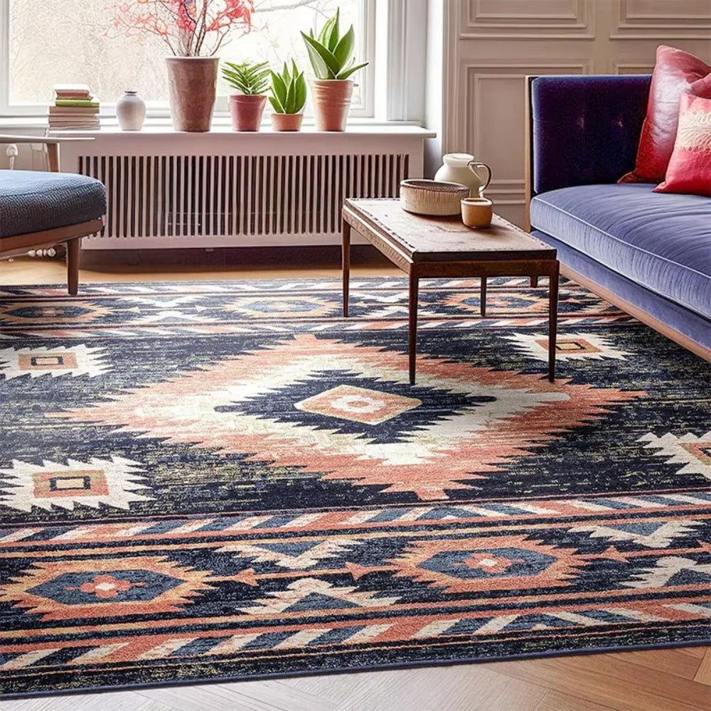 Navak Carpet Luxury Modern Moroccan Print Soft Carpet for Living Room Bedroom Decor Sofa Coffee Table Rugs Lounge Kitchen Nonslip Floor Mat