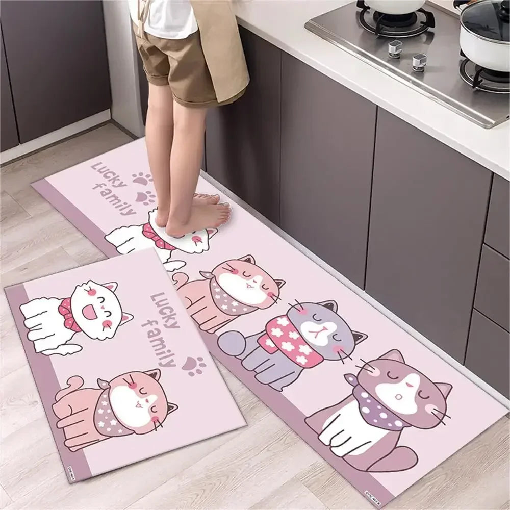 Navak Carpet Kitchen Carpet Mats for Floor Bedroom Living Room Long Bedside Area Rug Soft Washable Carpet Anti Slip Bathroom Entrance Doormat
