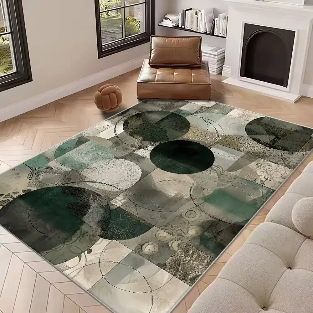Navak Carpet New Abstract Carpet for Living Room Nordic Decoration Home Sofa   Rugs Geometric Bedroom Bedside Soft Floor Mat Non-slip