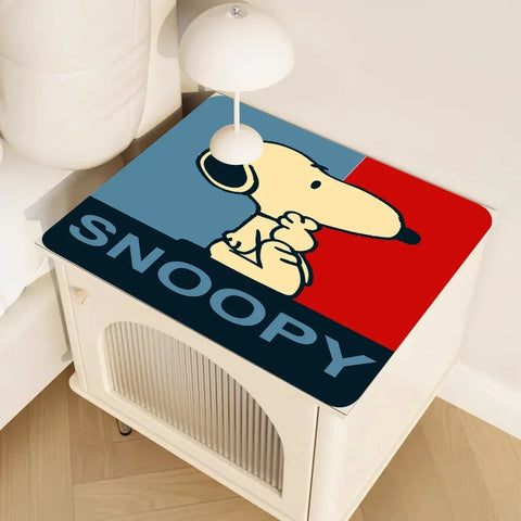Navak Carpet Cute Cartoon Dog-S-SnoopyS Printed Dish Drying Mat Super Absorbent Coffee Drain Pad Tableware Quick Dry Rug Kitchen Dinnerware