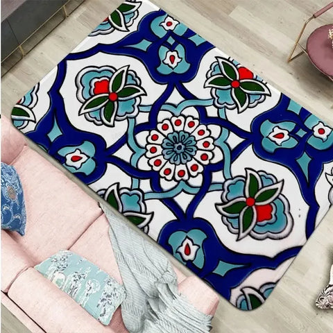 Navak Carpet Moroccan ethnic home decoration floor carpet children's room bedroom door mat living room bathroom absorbent floor mat