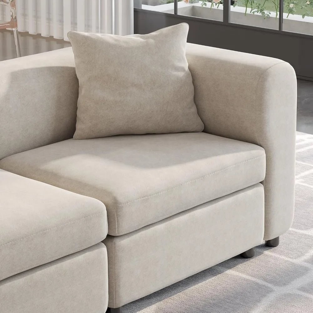 Navak Carpet Love Seaters Extra Large Sectional Sofa for Living Room,2 Seaters for Small Apartment.,Convertible Leisure Couch,Deep Couches
