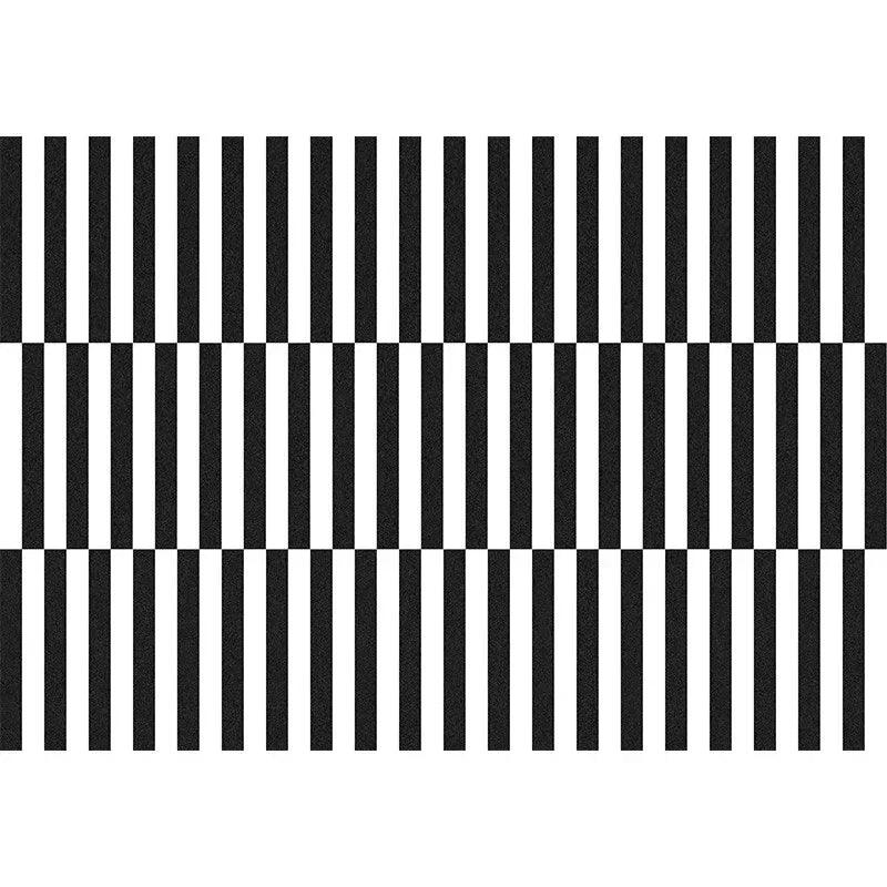 Navak Carpet Light Luxury Rugs for Bedroom Black White Plaid Living Room Decoration Carpet Fluffy Soft Study Rug Home Thicken Plush Floor Mat