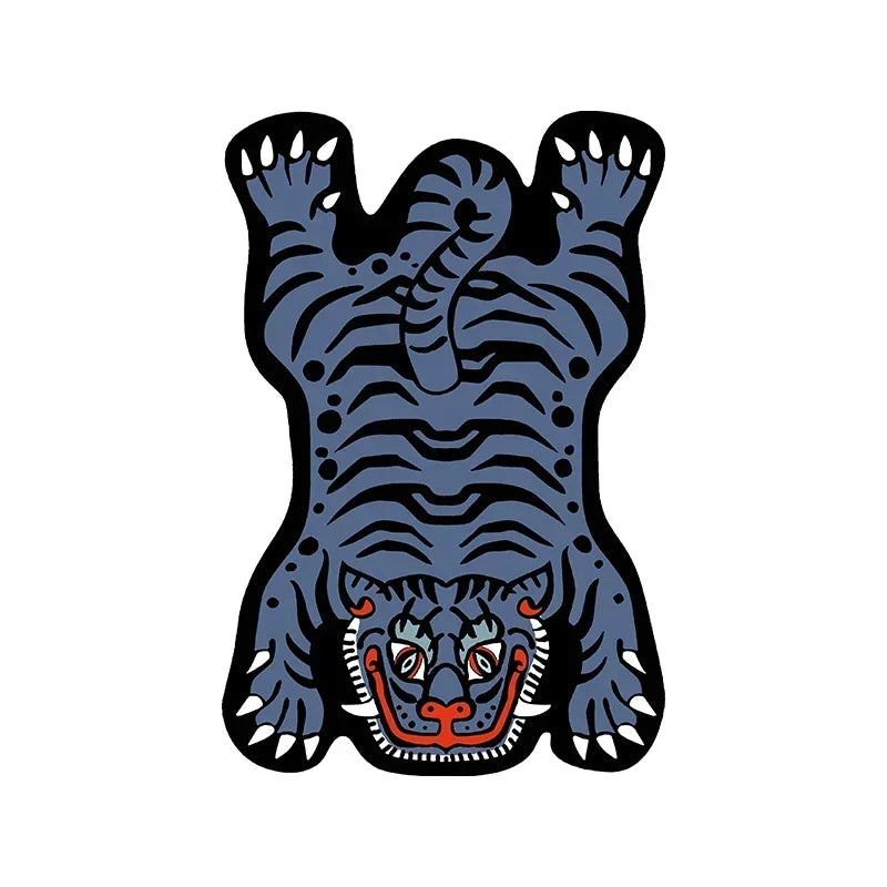 Navak Carpet Exclusive Picks Creative Cartoon Tiger Rug Cute Animal Living Room Children's Bedroom Bed Blanket Home Decor Kitchen Balcony Floor Mat