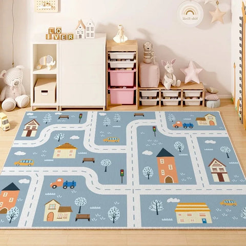 Navak Carpet Exclusive Picks Children's Room Play Area Carpet Living Room Bedroom Children's Car track Digital puzzle game mat Baby play crawl mat
