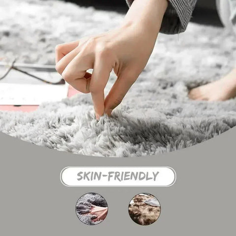 Navak Carpet 40/60CM Circle Round Shaggy Rug Soft Non-slip Area Rugs Living Room Bedroom Carpet Floor Mat For Girl Home Decoration
