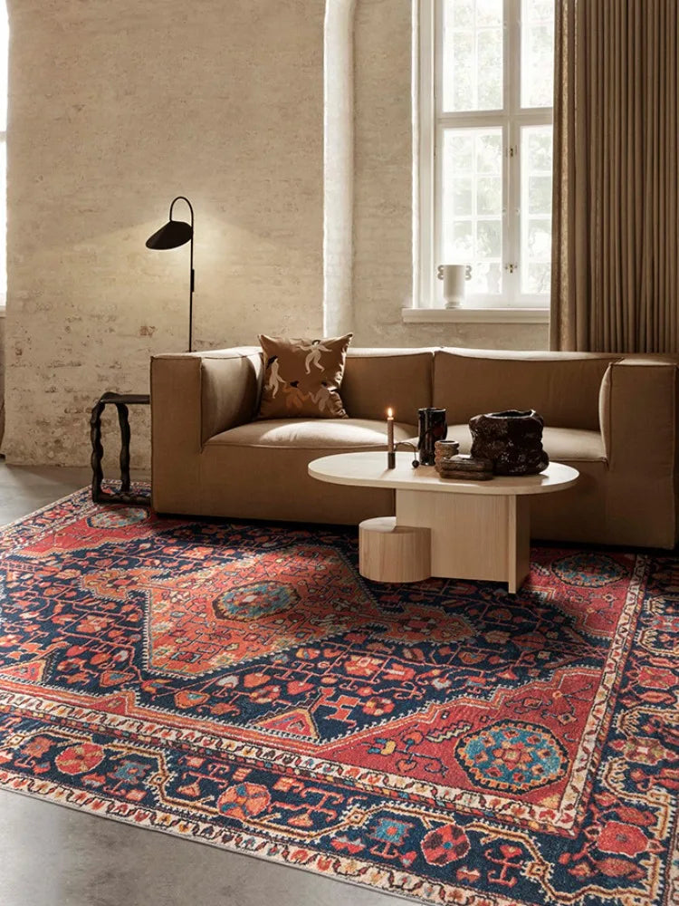Navak Carpet Persian Style Living Room Large Area Carpets Retro Bedroom Bedside Decoration Carpet Soft Cloakroom Rug Comfortable Balcony Rugs