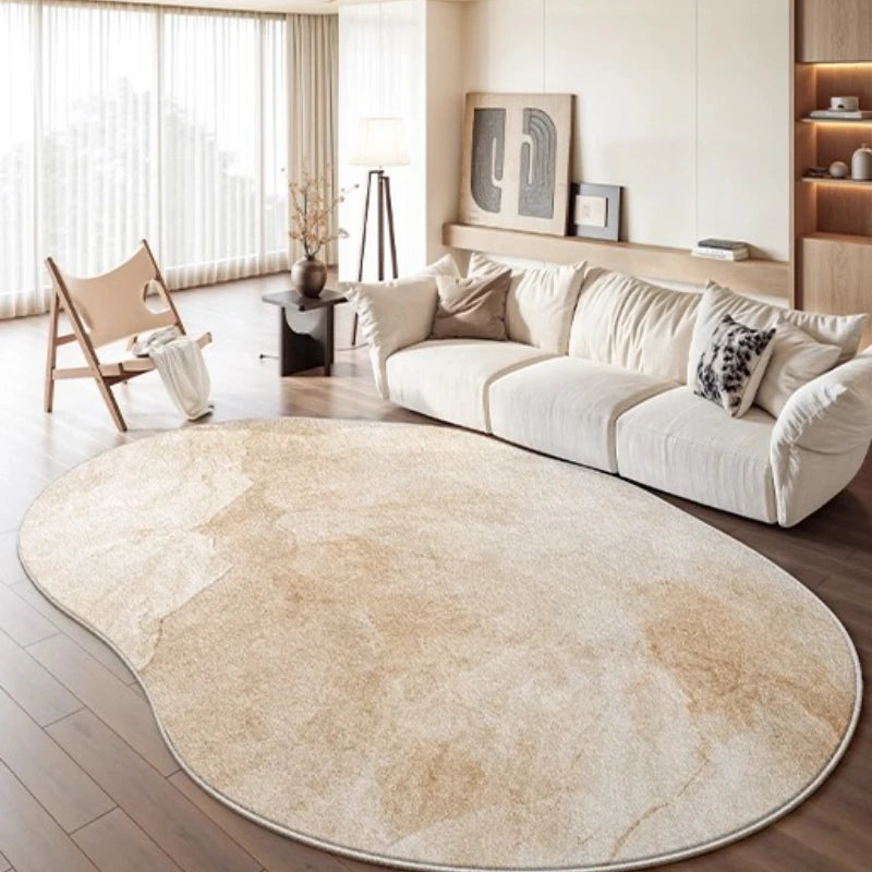Navak Carpet Light Luxury Bedroom Decor Marble Carpet Irregular Shape Carpets for Living Room Fluffy Soft Plush Rug Home Non-slip Floor Mat