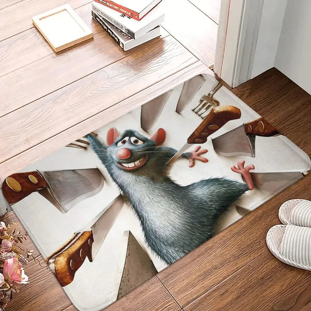 Navak Carpet MINOSO Remy The Little Chef From Ratatouille Doormat Rug Carpet Mat Footpad Polyester  Room Corridor Kitchen Bedroom