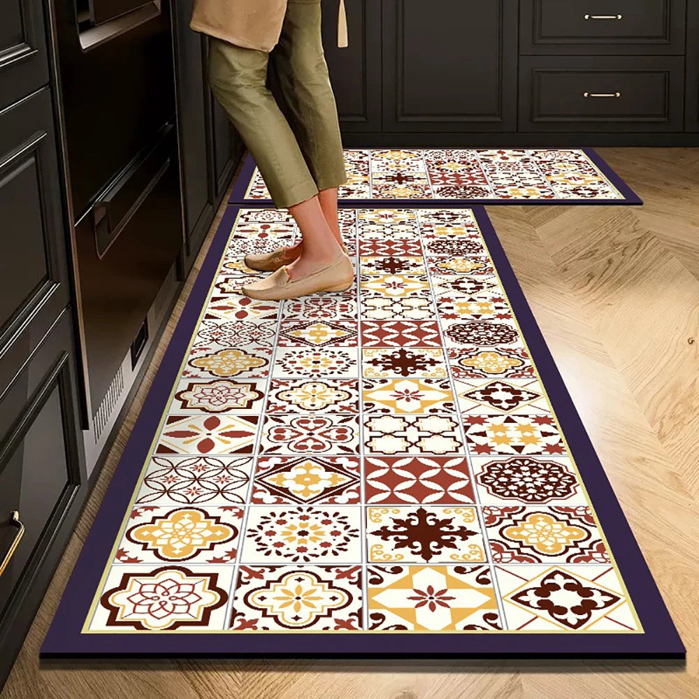 Navak Carpet Non-slip Kitchen Mat Long Rugs Crystal Velvet Carpet for Living Room Absorbent Foot Mats Bedroom Doormat Alfombra Small Rugs