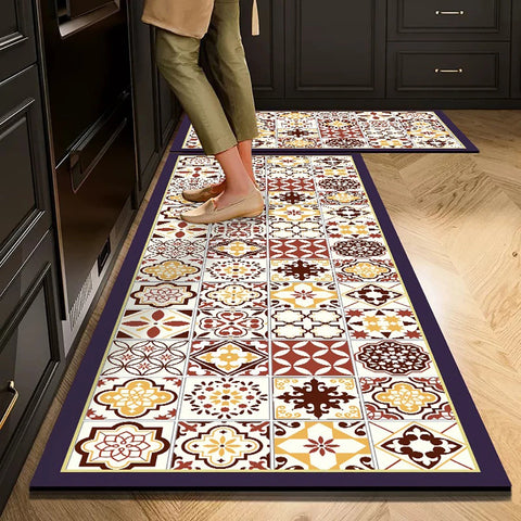 Navak Carpet Non-slip Kitchen Mat Long Rugs Crystal Velvet Carpet for Living Room Absorbent Foot Mats Bedroom Doormat Alfombra Small Rugs