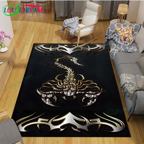 Navak Carpet Beautiful Constellation Scorpion Carpet Living Room Bedroom Bedside Mat Fashion Floor Mat Area Rug Door Mat  Bedroom Decoration