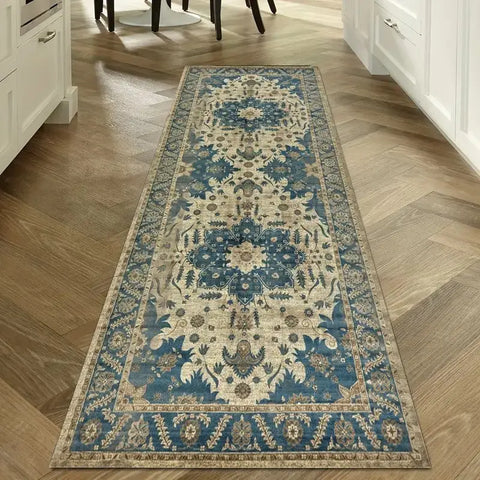 Navak Carpet Exclusive Picks Bohemian Corridor Carpet Geometric Pattern Crystal Velvet Floor Mat Entrance Kitchen Staircase Long Rug Home Decoration