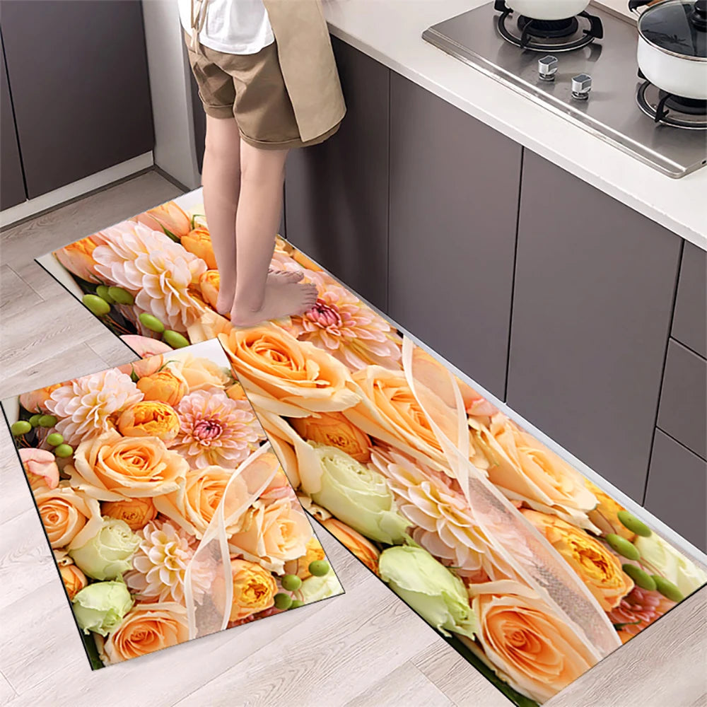 Navak Carpet Kitchen Mat Carpet for Floor Home Entrance Doormat Bedroom Living Room Decor Bedside Rug Hallway Balcony Bathroom Anti-Slip Mat