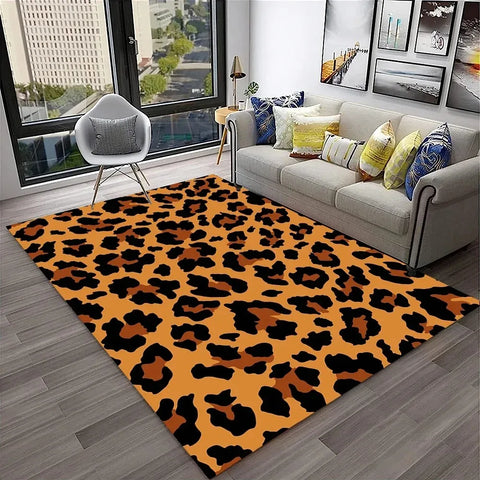 Navak Carpet Leopard Print Carpet Rugs Living Room Floor Mats Bedroom Decor Carpets for Bed Room Carpets for Living Room Decoration Maison