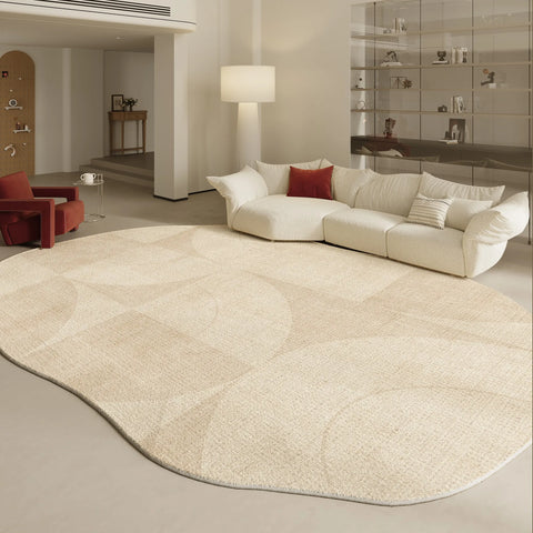 Navak Carpet Irregular Shapes Living Room Decoration Carpet Modern Style Rugs for Bedroom Home Thicken Plush Rug Fluffy Soft Lounge Floor Mat