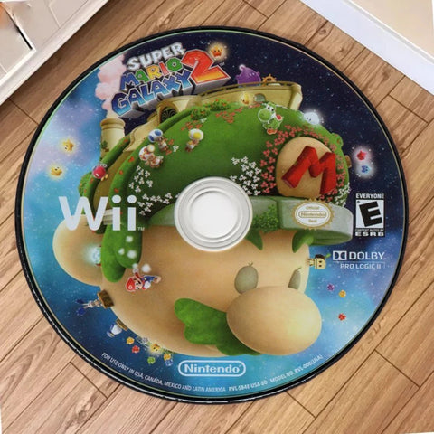 Navak Carpet Daily Picks Disney Mario Cartoon Round Carpet Baby Crawling Mat Circle Area Rugs Living Room Bedroom Doormat Game CD Home Decoration
