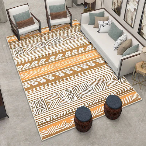 Navak Carpet Morocco Style Big Size Non-slip Decoration Home Carpet Living Room Soft Easy Clean Coffee Tables Mat Bedroom Decor Bedend Carpet