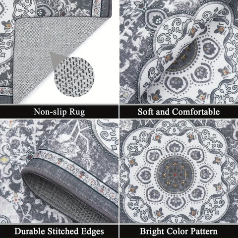 Navak Carpet 3 pcs set floor mat Bohemian style rugs kitchen carpet Non-slip comfortable washable kitchen decoration office bedroom corridor